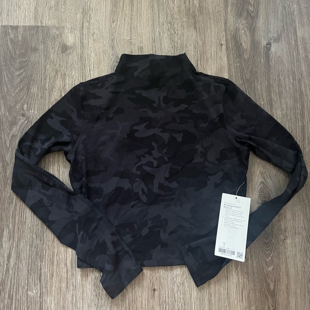 NWT lululemon “All Aligned” mockneck long sleeve